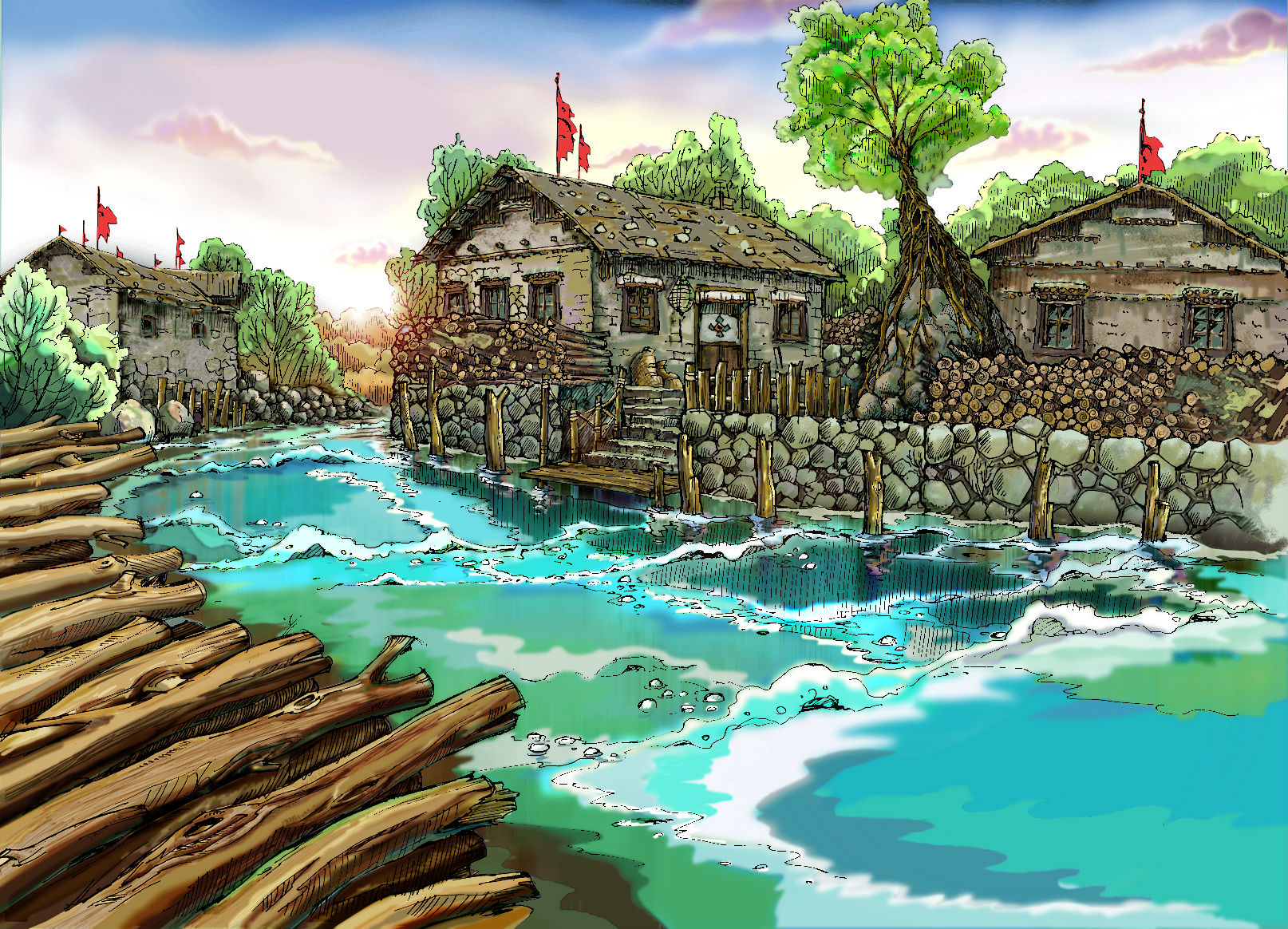 北京歡樂谷“香格里拉”主題設(shè)計(jì)