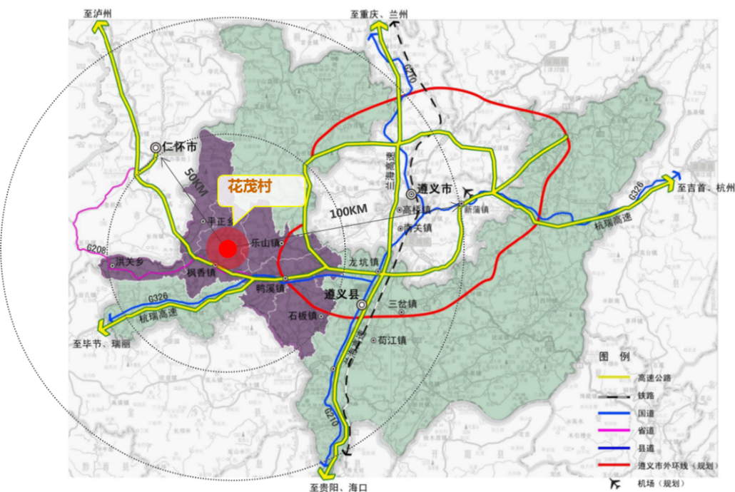 項(xiàng)目地交通區(qū)位分析圖