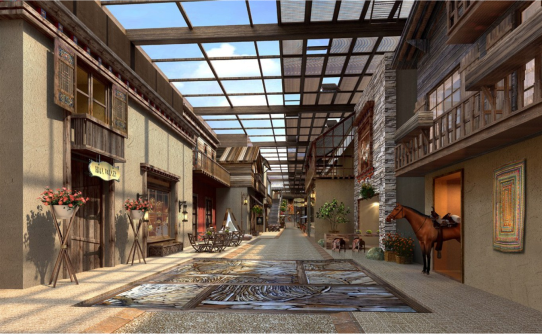 九寨溝希爾頓酒店整體建筑設(shè)計