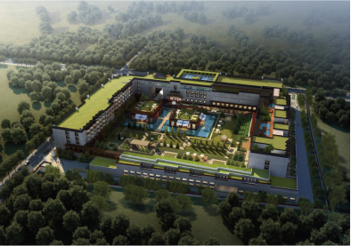 日喀則希爾頓酒店整體建筑設(shè)計