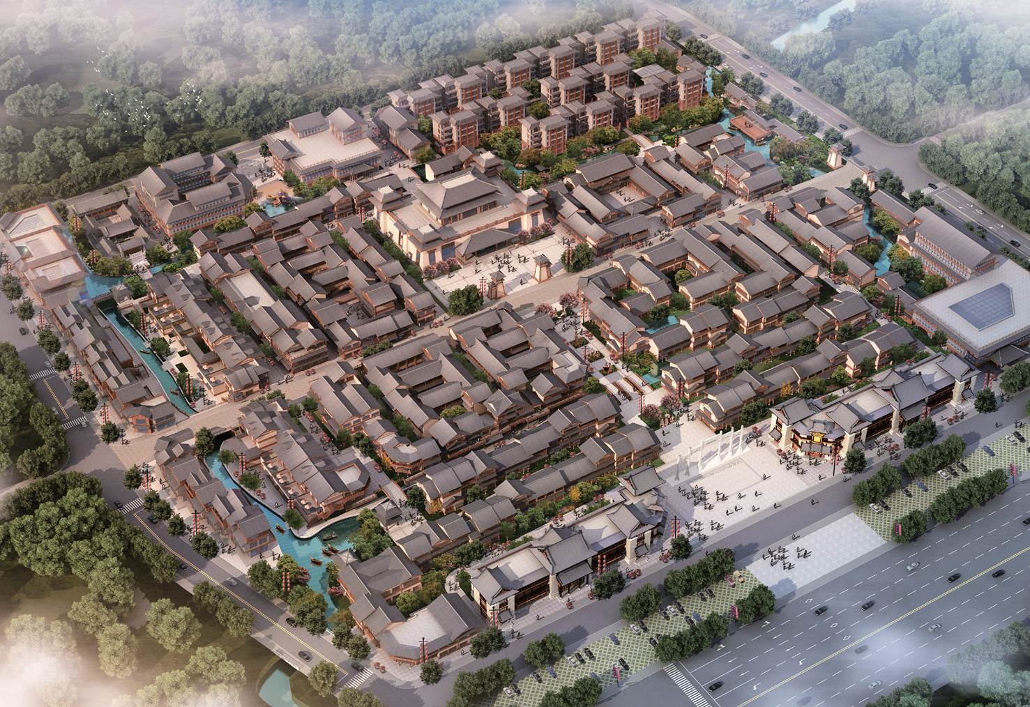 西峽 仲景養(yǎng)生文化小鎮(zhèn)文旅地產(chǎn)建筑設(shè)計(jì)